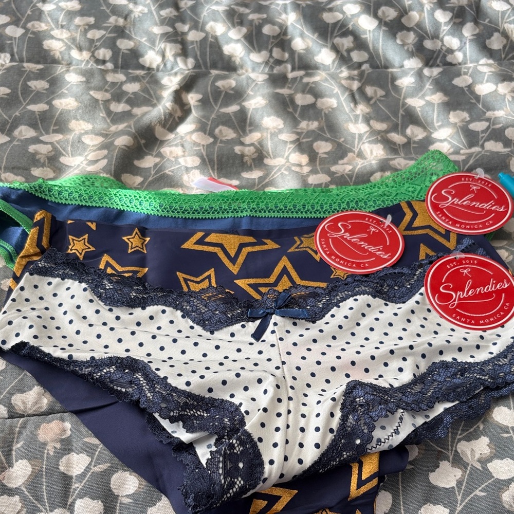 6️⃣5️⃣7️⃣ Splendies Lace Trim Panties Set
